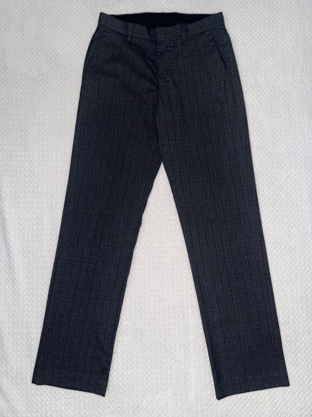 Murano Charcoal Plaid Dress Pants